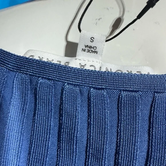 NWT Veronica Beard Clara Ribbed Top - Picture 4 of 10